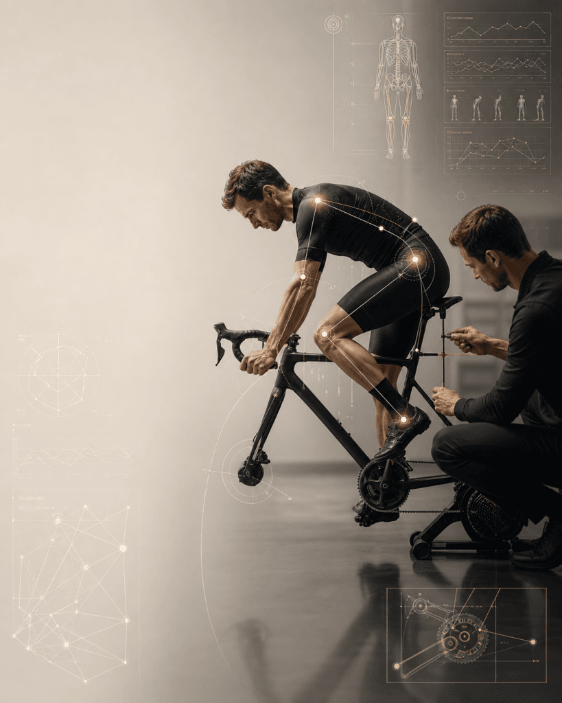Réglage précis de la selle lors d'un fitting vélo à Jonzac